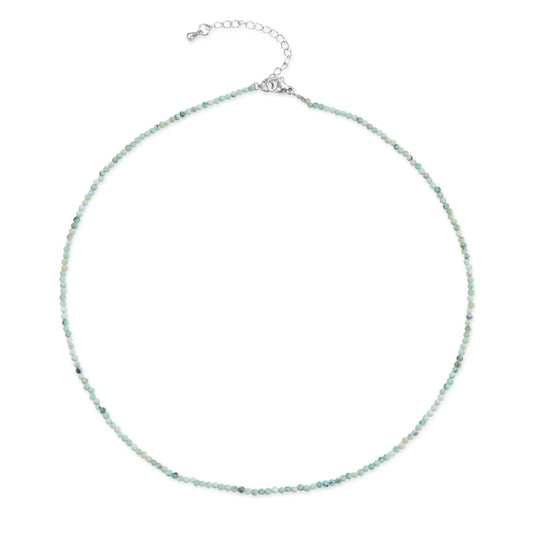 Peruvian Turquoise Super Precision Cut  Faceted Rounds 2mm Necklace